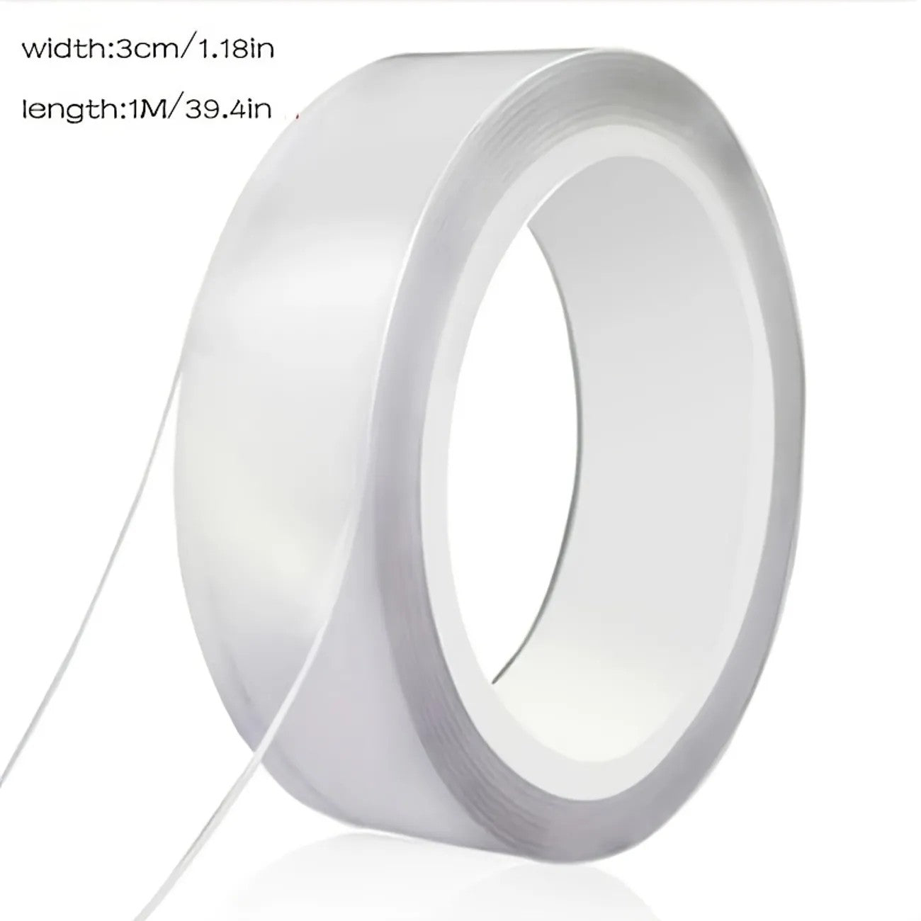 1 Roll Nano Tape Double Sided Tape Transparent Reusable Waterproof Adhesive Tapes Cleanable Kitchen Bathroom Supplies Tapes