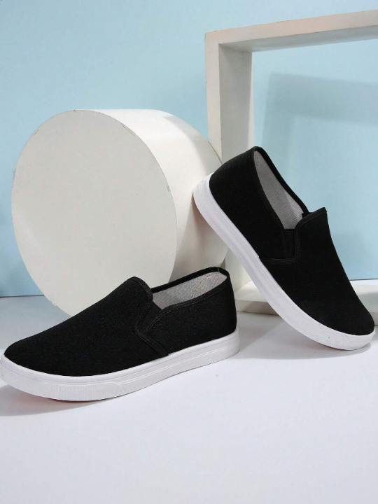 Women's Casual Slip On Sneakers, Simple Design