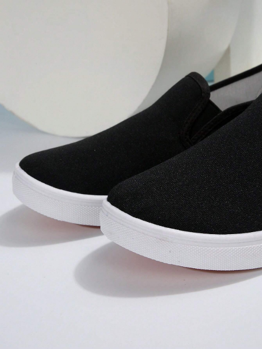 Women's Casual Slip On Sneakers, Simple Design