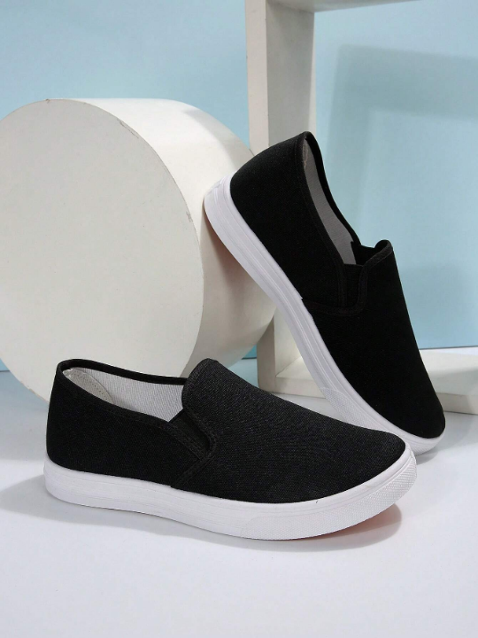 Women's Casual Slip On Sneakers, Simple Design