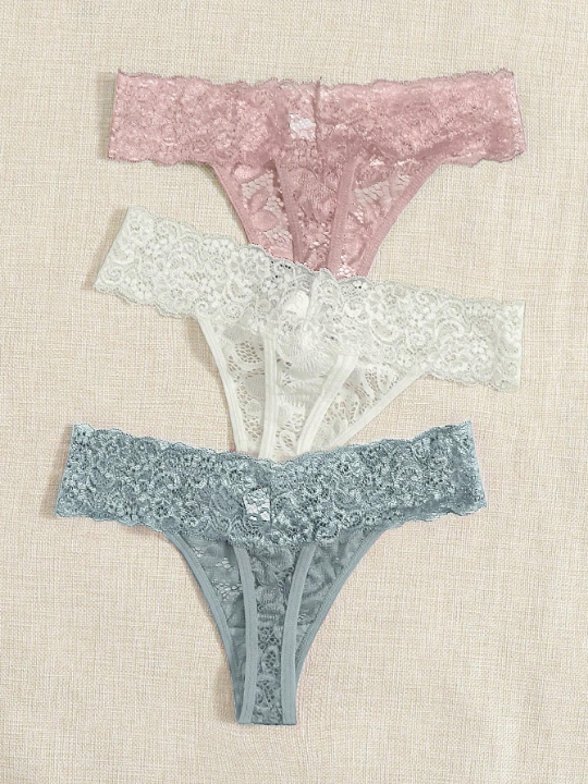 Classic Sexy 3pack Floral Lace Panty