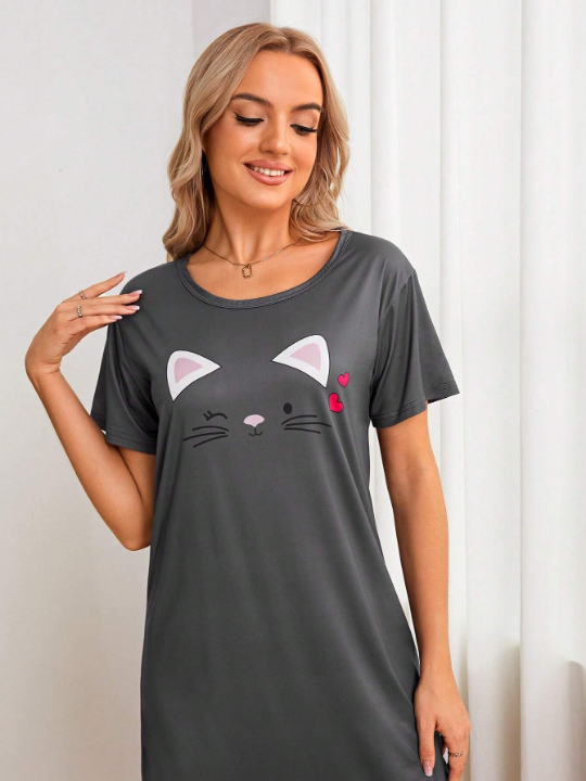 Cartoon Graphic Nightdress