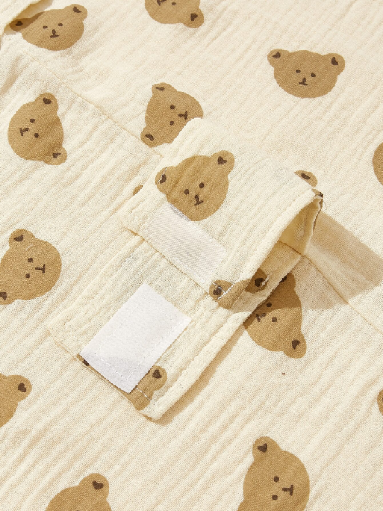 Cart Cover For Baby Carrier With Bear Pattern