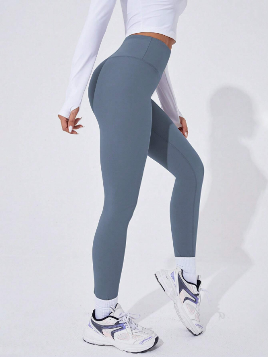 Sport Lifespree Solid Wide Waistband Sports Leggings