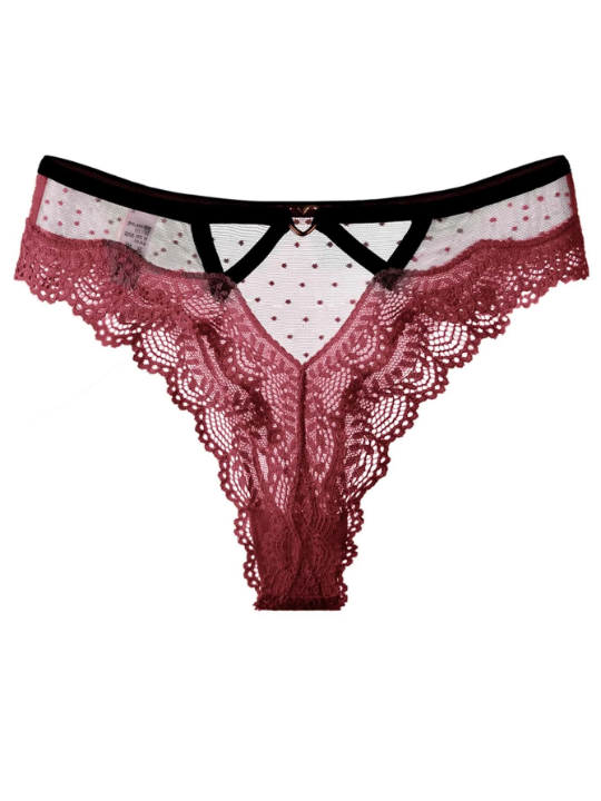 Women's Hollow Out Lace Decorated Thongs