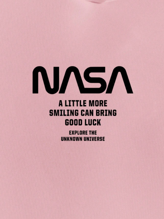 Cottnline Men Letter Graphic Drawstring Hoodie