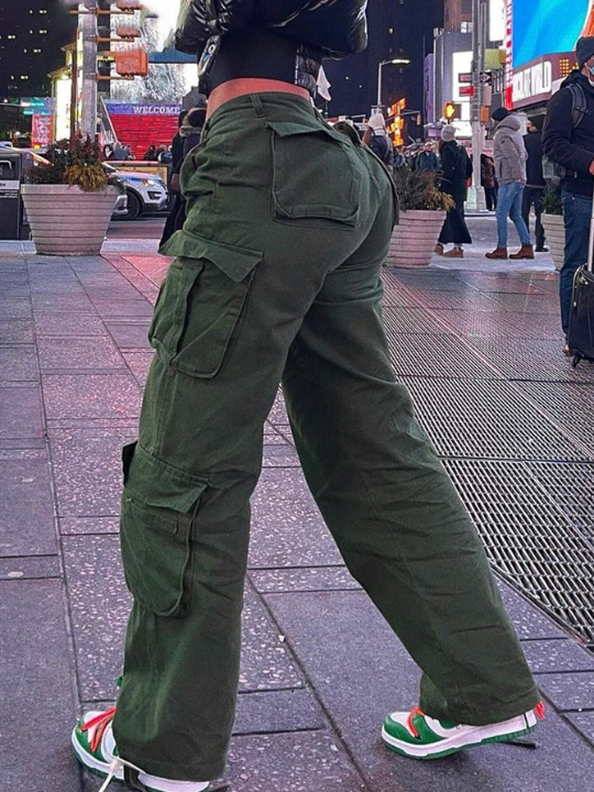 Flap Pocket Side Cargo Pants