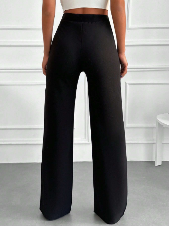 Frenchy High Waist Button Front Pants