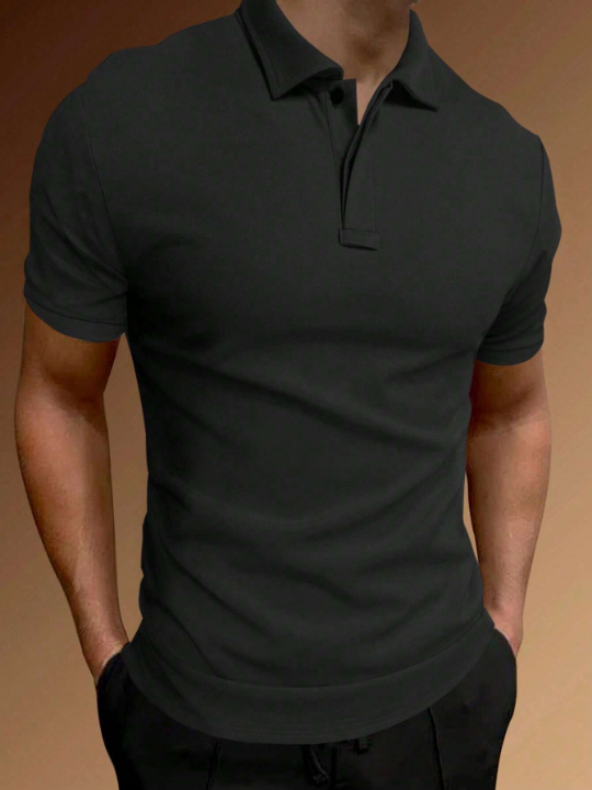 Manfinity Basics Men Solid Polo Shirt