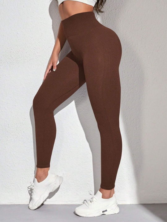 Yoga Basic Wide Waistband Sports Leggings