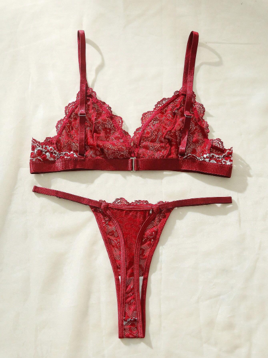 Floral Lace Lingerie Set