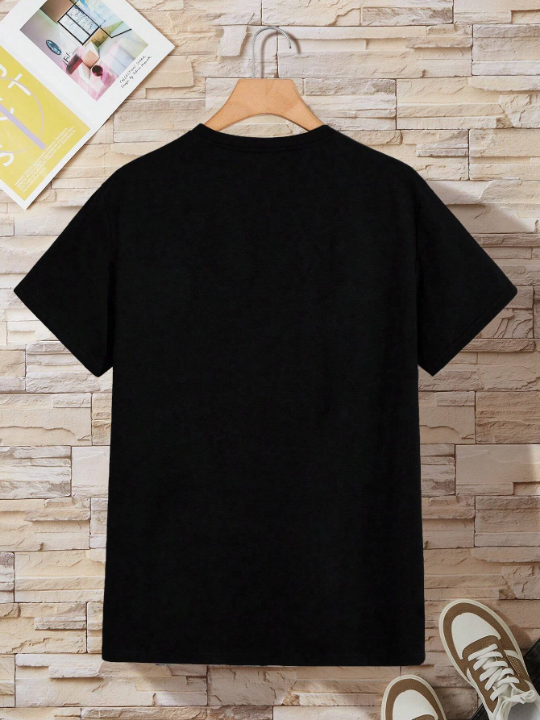 Men Solid Round Neck Tee