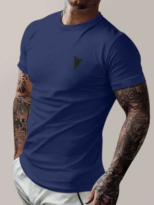 Manfinity Men Geo Print Tee