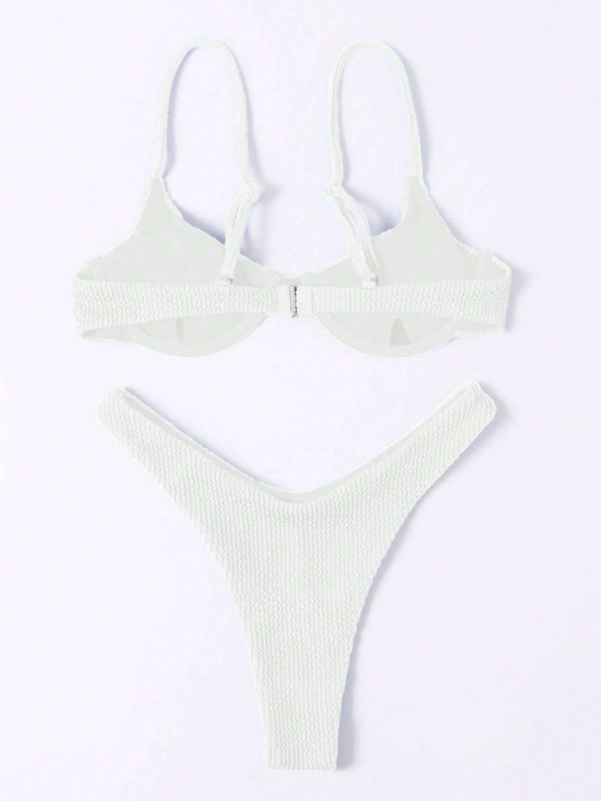 Swim Vcay Plain Underwire Bikini Swimsuit