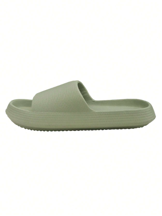 Green Women's Thick-soled, Soft, Lightweight And Stretchy Summer Slippers For Women