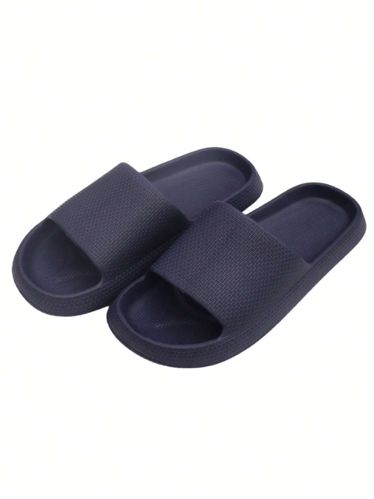 Men's Slippers Summer Indoor Anti-slip Thick-sole Cool Slippers For Home