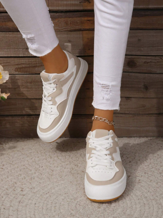 Autumn Japanese & European-american Fashionable Casual Breathable Sneakers For Students