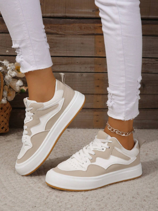 Autumn Japanese & European-american Fashionable Casual Breathable Sneakers For Students