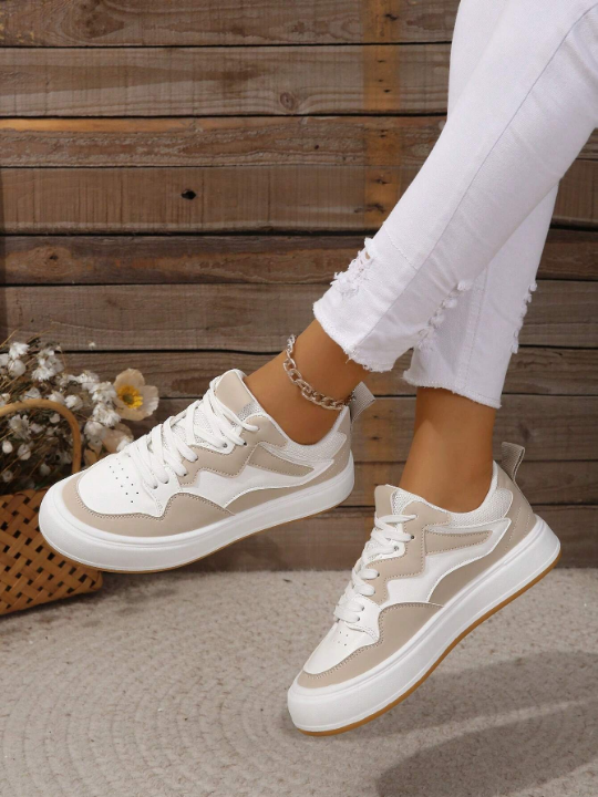 Autumn Japanese & European-american Fashionable Casual Breathable Sneakers For Students