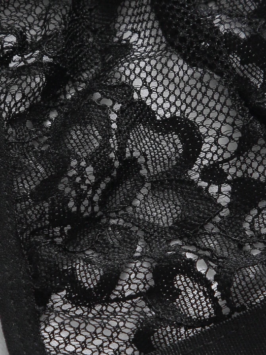 Floral Lace Cut Out Garter Lingerie Set