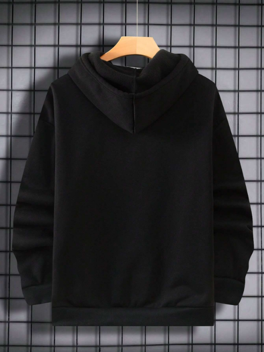 Men Letter Graphic Hoodie
