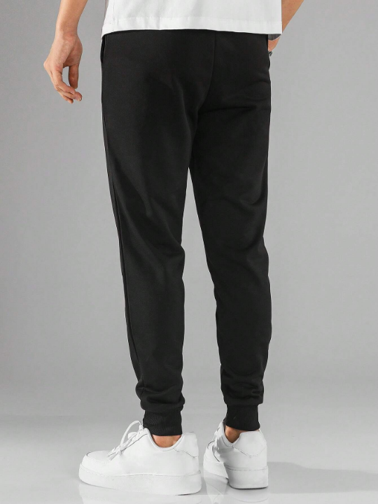 Manfinity Basics Men Drawstring Waist Slant Pocket Sweatpants