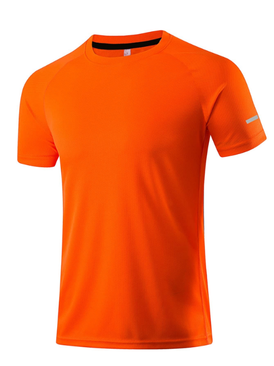 Men's Casual Sports T-Shirt For Fitness Outdoor Activities, Quick-Drying, High Elastic, Loose Fit Gym Clothes Men Basic T-Shirt