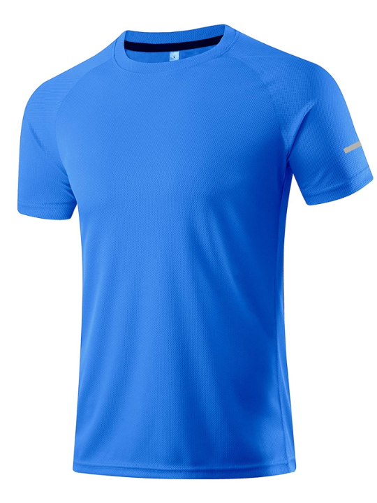 Men's Casual Fitness Clothes Moisture-Wicking Short Sleeve T-Shirt For Outdoor Sports Training, Running, Gym Gym Clothes Men Basic T Shirt