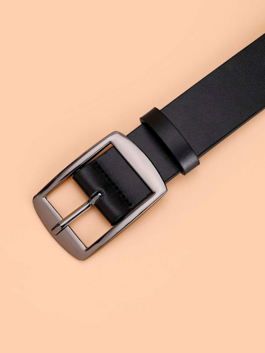 1pc Large Buckle Fashionable All-matching Decorative Women's Belt For Daily Use