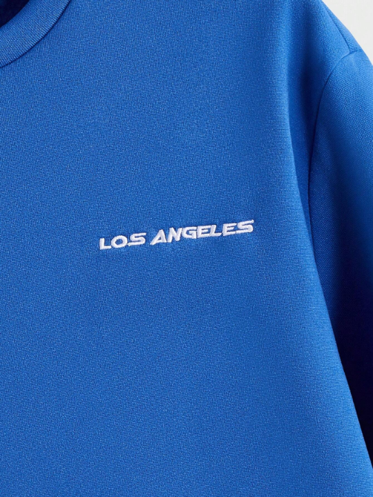 Manfinity Unisex Men Embroidery Letter Pattern Sweatshirt