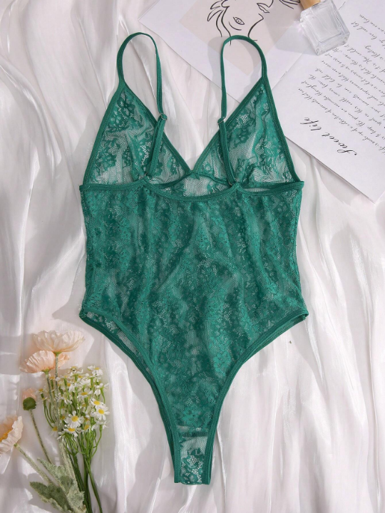 Classic Sexy Floral Lace Teddy Bodysuit