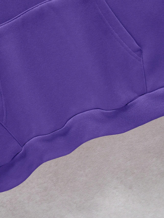 Men Kangaroo Pocket Drawstring Thermal Lined Hoodie