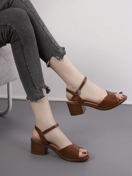 White High Heeled Sandals, Comfortable & Versatile, Summer New Arrival