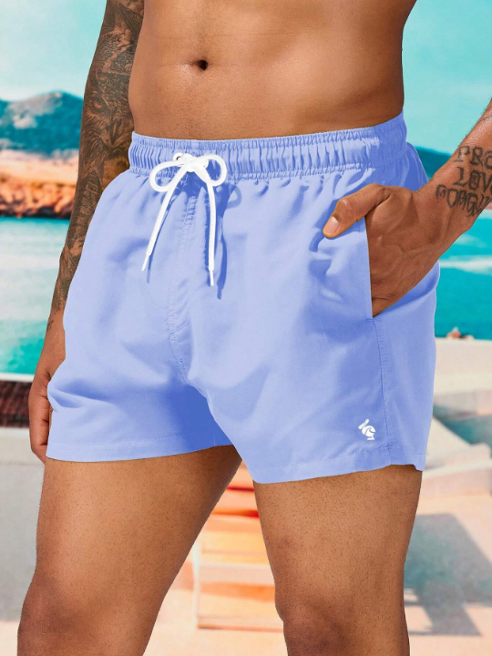 Manfinity Swimmode Men Drawstring Waist Swim Trunks