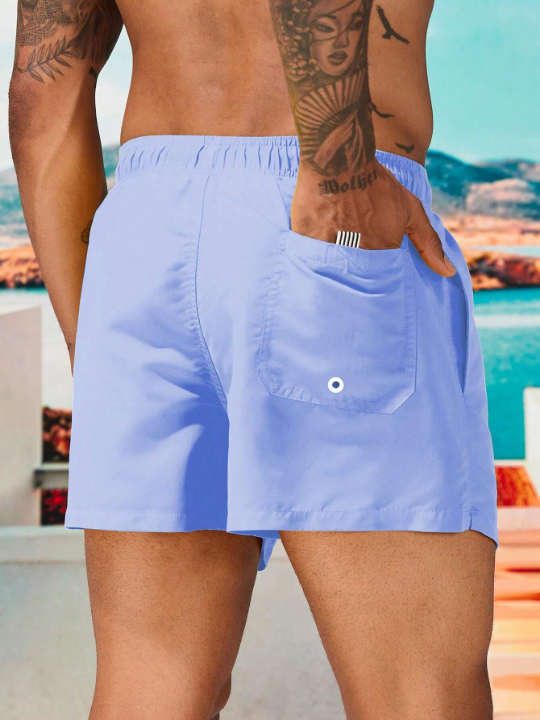 Manfinity Swimmode Men Drawstring Waist Swim Trunks