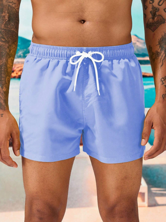 Manfinity Swimmode Men Drawstring Waist Swim Trunks