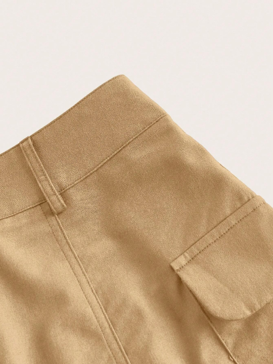 EZwear Flap Pocket Side Cargo Skirt