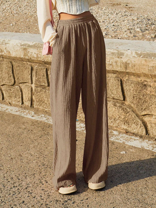 DAZY Solid Wide Leg Pants