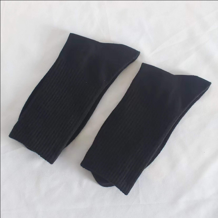 6pairs Women's Black&white Color Ins Style Breathable Mid-calf Socks For Couple