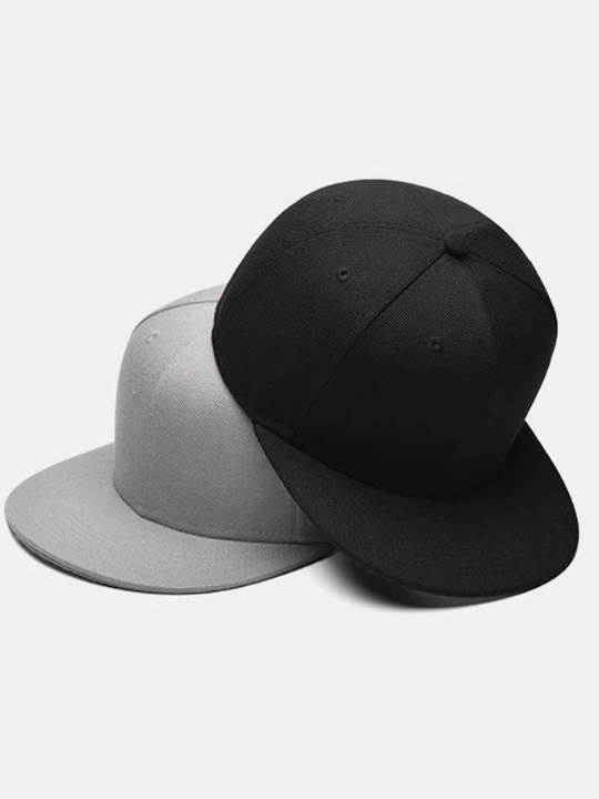 1pc Men's Multicolor Flat Brim Hip-hop Cap Duck Tongue Cap Trucker Cap Street Snap Baseball Cap