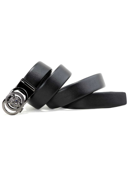 1pc Fashionable Casual Men's Leather Belt, Versatile Business Style Waistband For Men