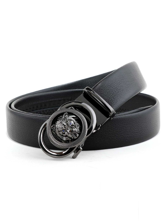 1pc Fashionable Casual Men's Leather Belt, Versatile Business Style Waistband For Men