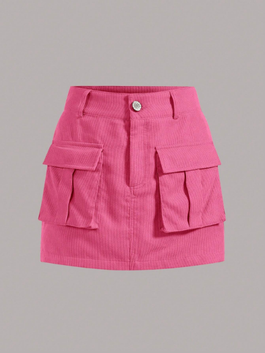 EZwear Flap Pocket Cargo Skirt