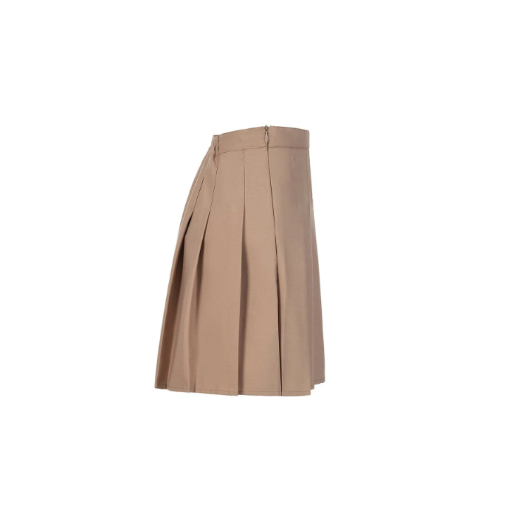 Girls' Champagne Color Pleated Skirt