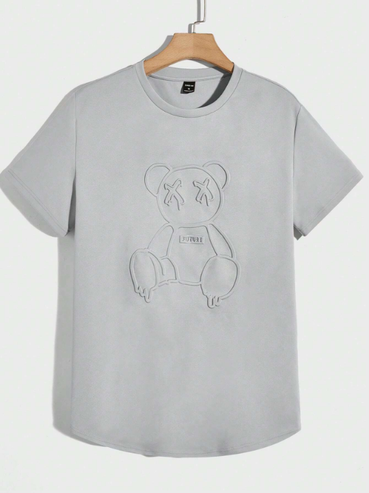 Manfinity Hypemode Men Bear Embossed Tee