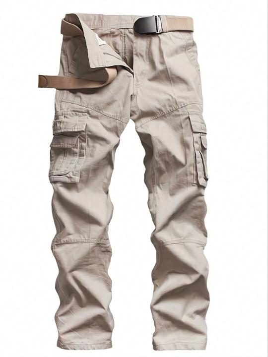 Men Flap Pocket Cargo Pants