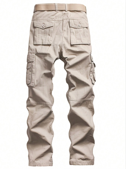 Men Flap Pocket Cargo Pants