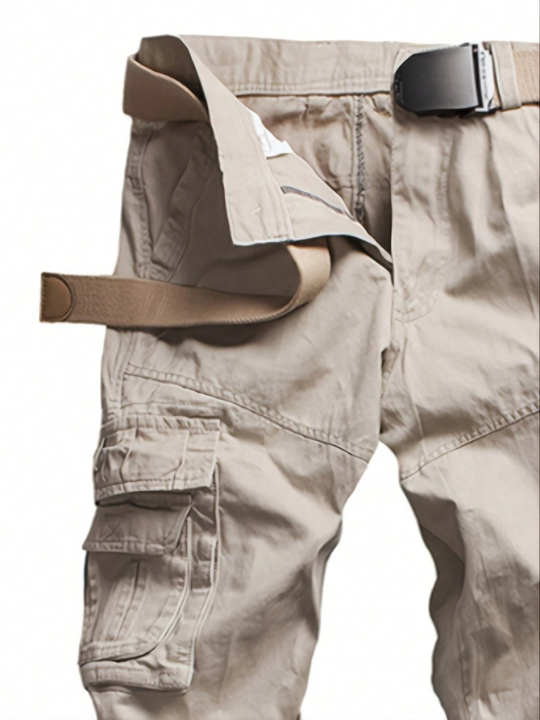 Men Flap Pocket Cargo Pants