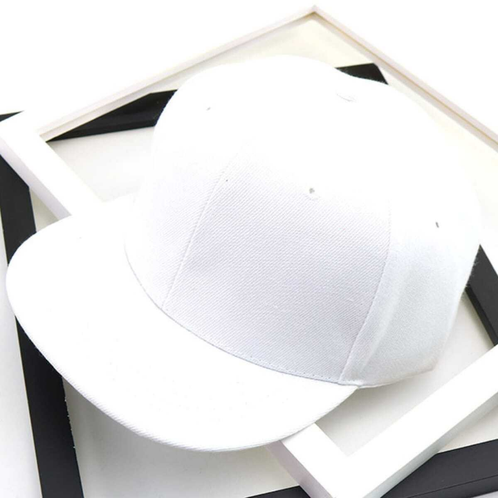 1pc Men's Adjustable Solid Color Sun Protection Baseball Cap, Breathable Flat Brim Hat For Casual, Hip Hop, Outdoor Activities