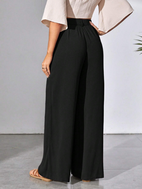 Tall Solid Wide Leg Pants